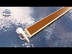 Marine Aluminium Gangway 500mm Freeboard Floating WPC Decking