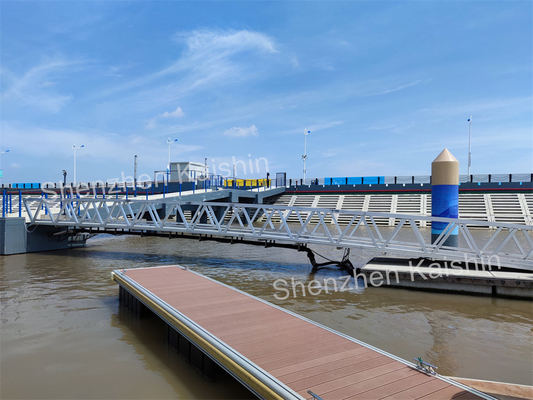 Aluminum Alloy Floating Dock Manufacturer Waterproof WPC Decking Rubber Fender
