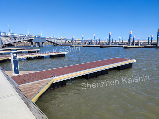 Aluminum Alloy Floating Dock Manufacturer Waterproof WPC Decking Rubber Fender