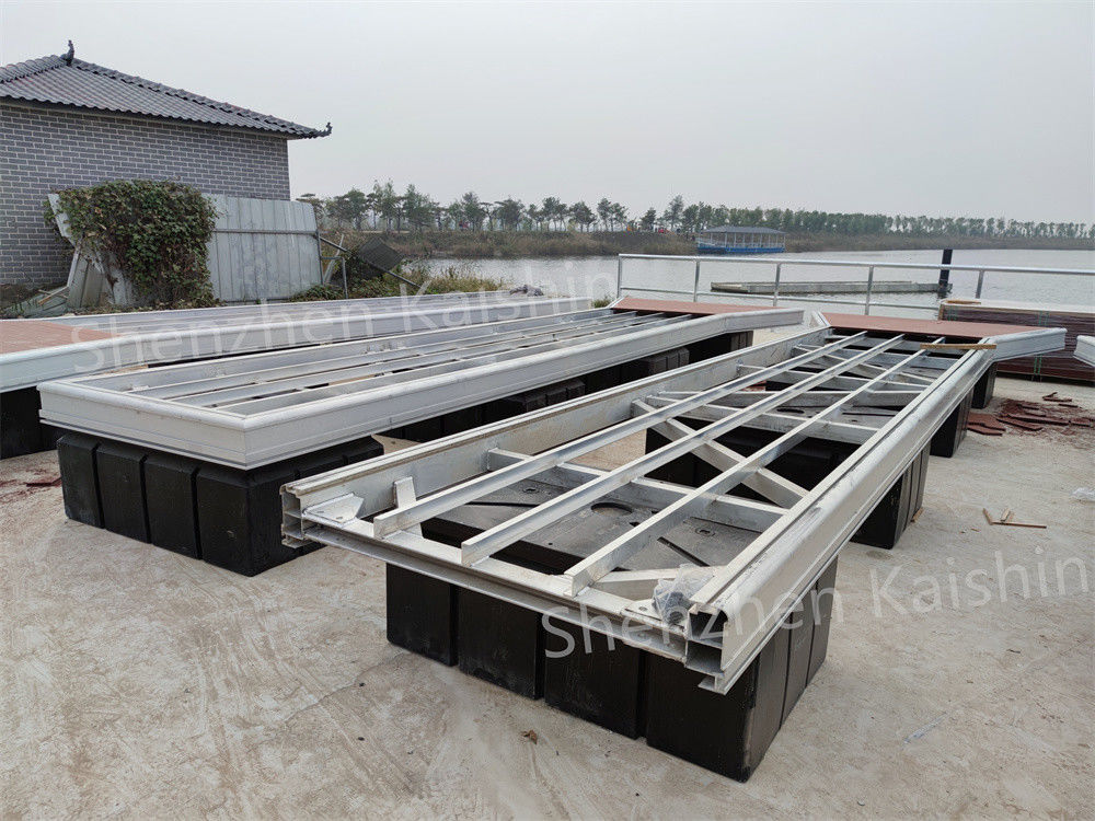 Customizable Mairne Finger Dock Aluminum Alloy 6061 T6 Floating Pontoon For Yacht Boat Use