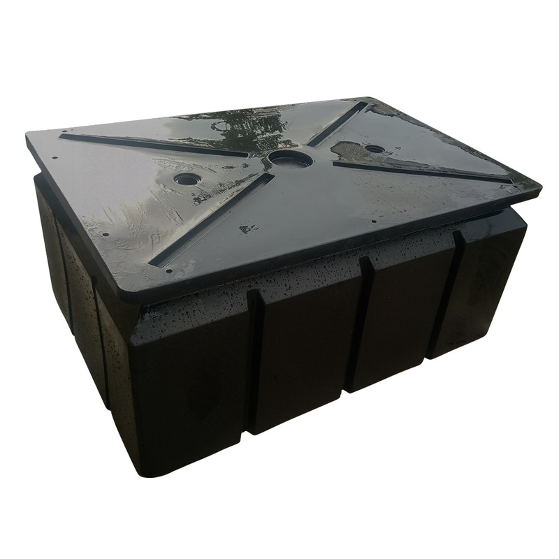 High Buoyancy LLDPE Floatation Plastic Floats For Marine Aluminum Floating Dock Pontoon Bridge