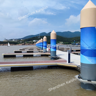 Pontoon Terapung Portable Marine Aluminium Docks Untuk Proyek Marina Tugas Berat