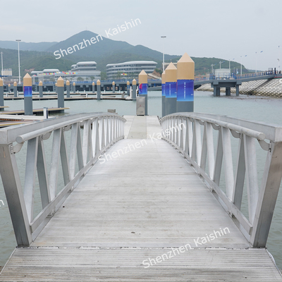 Jembatan Aluminium Laut dengan Pegangan Tangan 1.1m Kapasitas Beban 400kg