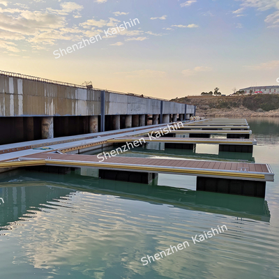 Marina Floating Finger Dock dengan Anti-Slip Surface LLDPE EPS Foam