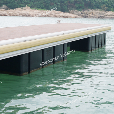 Pelabuhan Laut Terapung Perawatan Rendah Anodized Aluminium Pontoon Terapung Di Marina Yacht