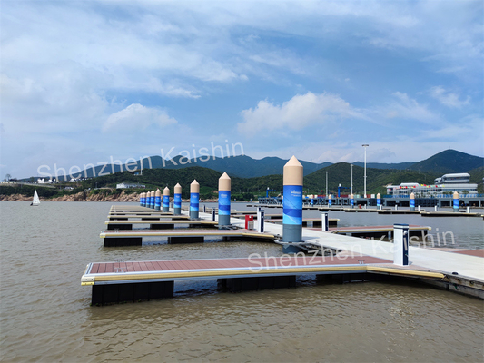 Custom Aluminium Floating Dock 15-20 Tahun Umur dengan WPC Decking