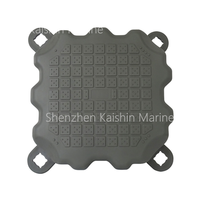 Blue Portable Floating Platform Untuk Marina Yacht Boat Jet Ski Floating Dock HDPE Cubes