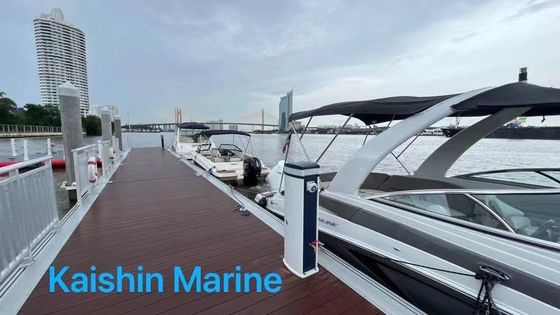 Corrosion Resistant Aluminium Floating Walkway dengan Anti-slip WPC Decking dan Ramp Disesuaikan