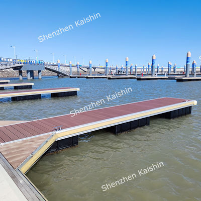 Korosi tahan tahan lama Low Maintenance Marine Floating Dock Dengan PE Floats